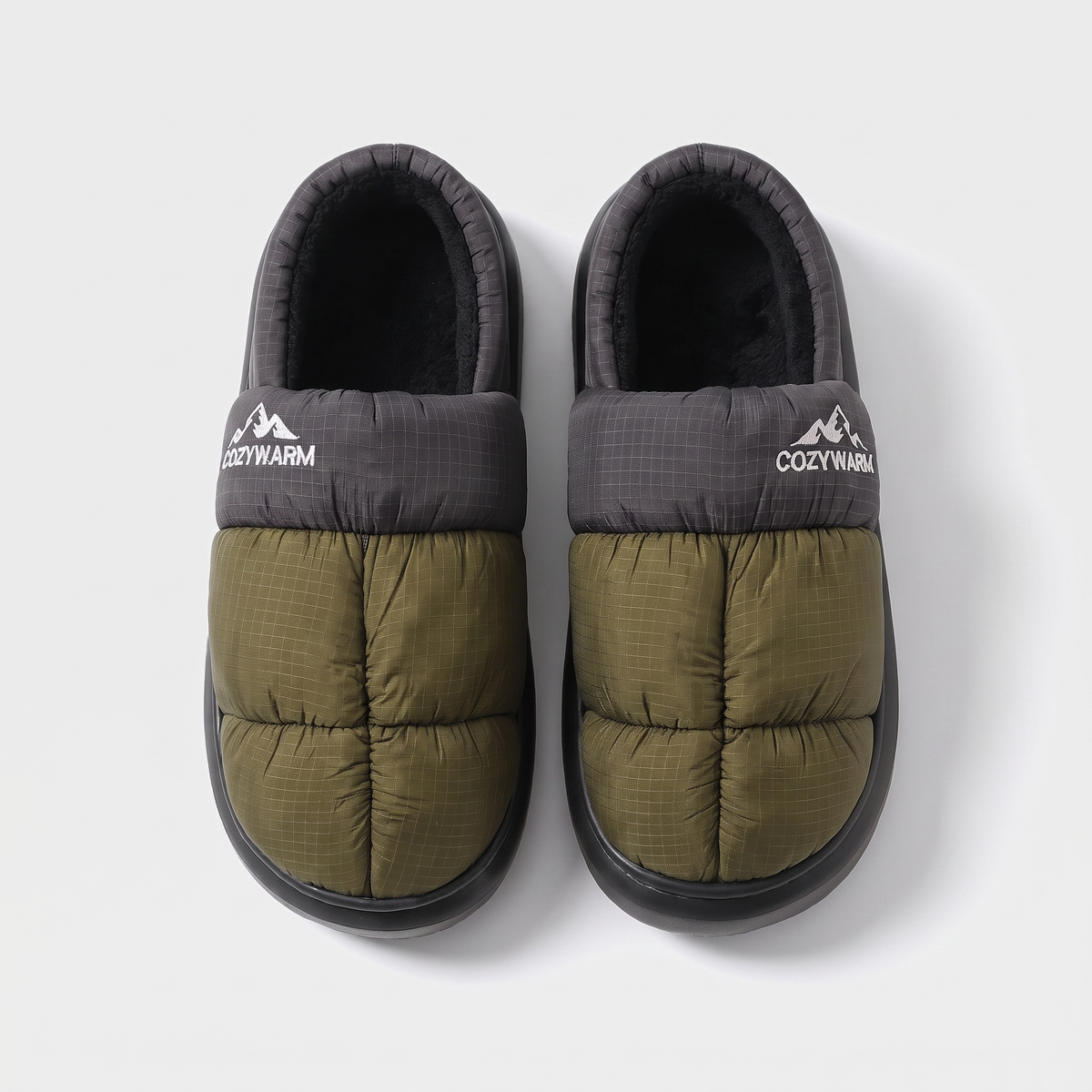 Camp Slippers - Geschlossener Rücken - Warme Fleece-gefütterte Outdoor-Hausschuhe