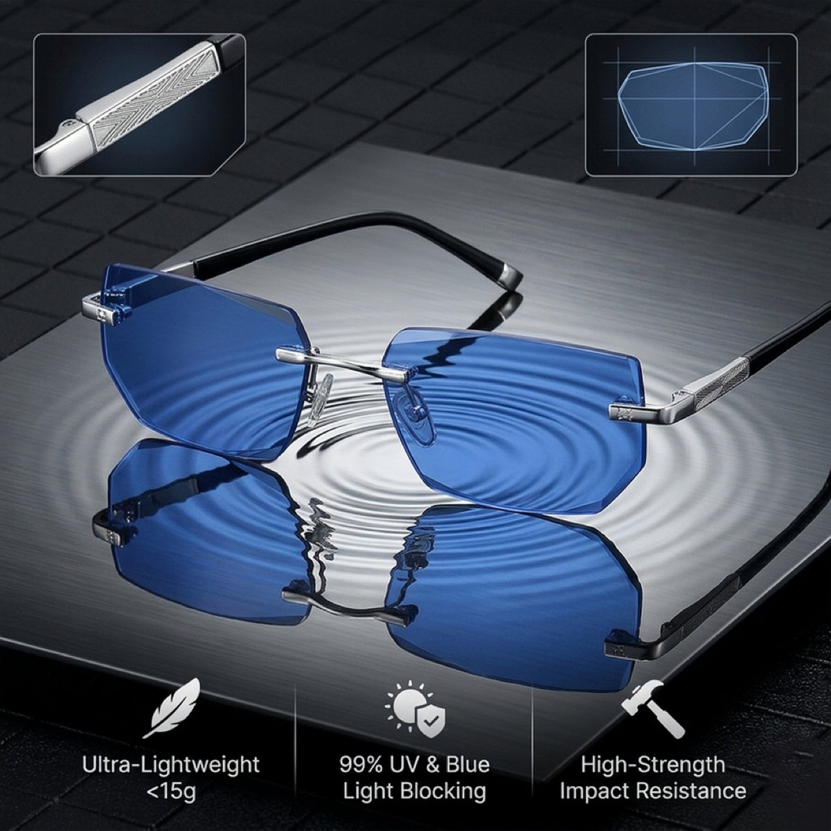 Intelligente Auto-Fokus-Lesebrille mit kristallklarer Sicht für Senioren