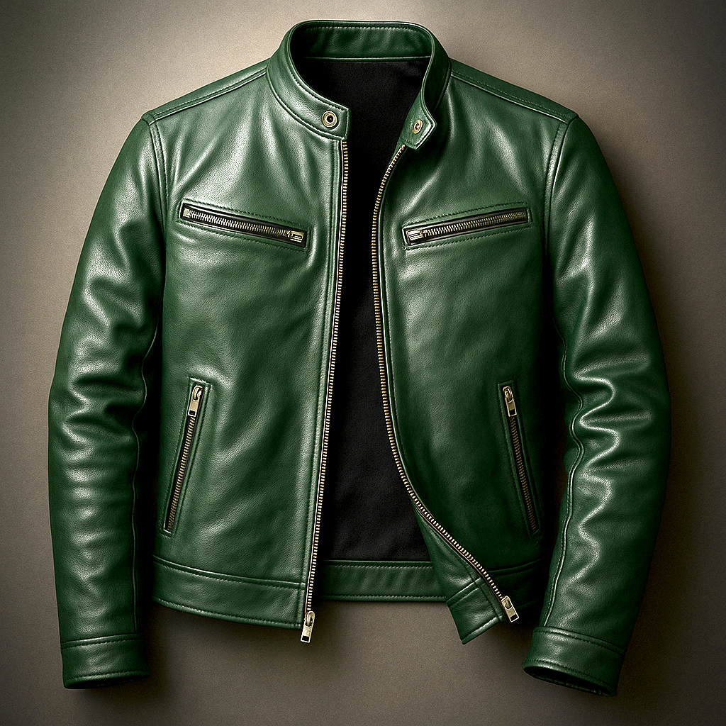 Vintage Lederjacke für Herren – Zeitloser Stil, erstklassige Verarbeitung und ganztägiger Komfort