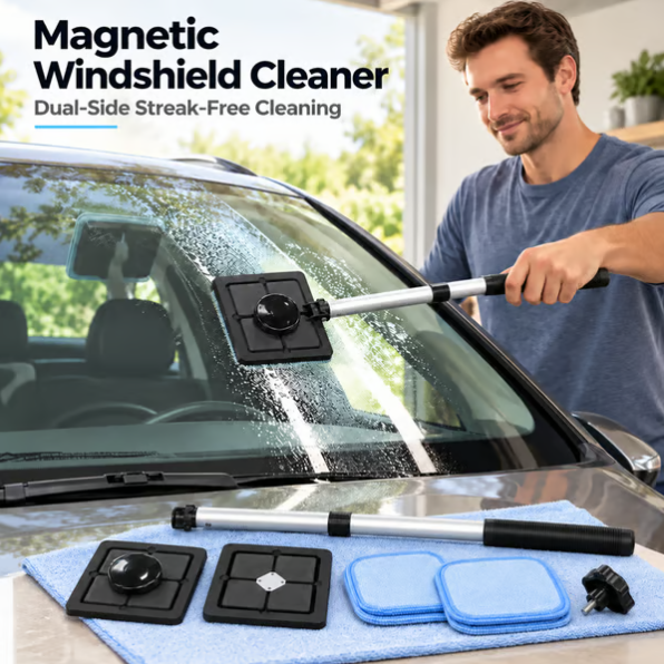 Magnetischer Autoscheiben-Reiniger mit doppelseitigem Magnet