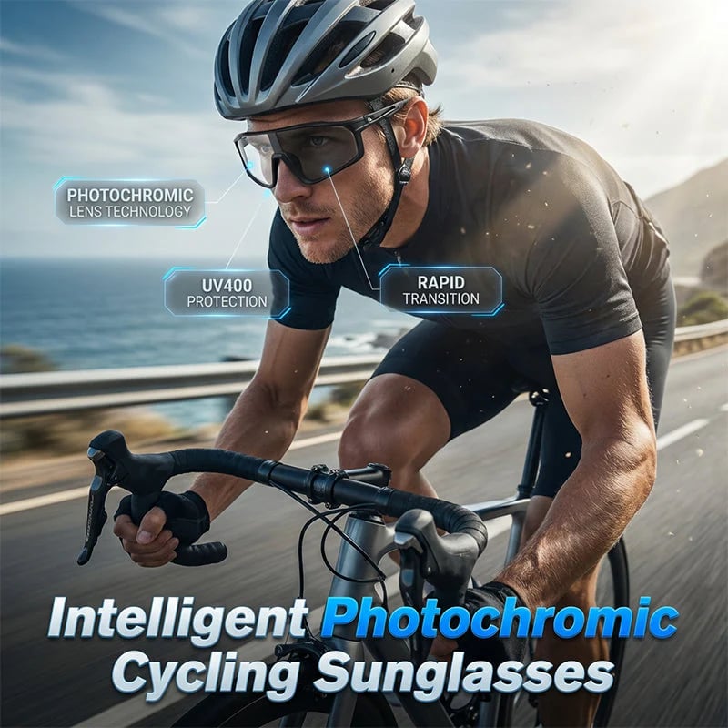 Photochrome Radsportbrille – passt sich sofort Lichtveränderungen an