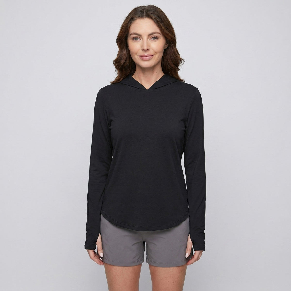 Damen-Sonnenschutz-Hoodie – UPF 50+ Leichtes Kapuzen-UV-Schutz-Oberteil