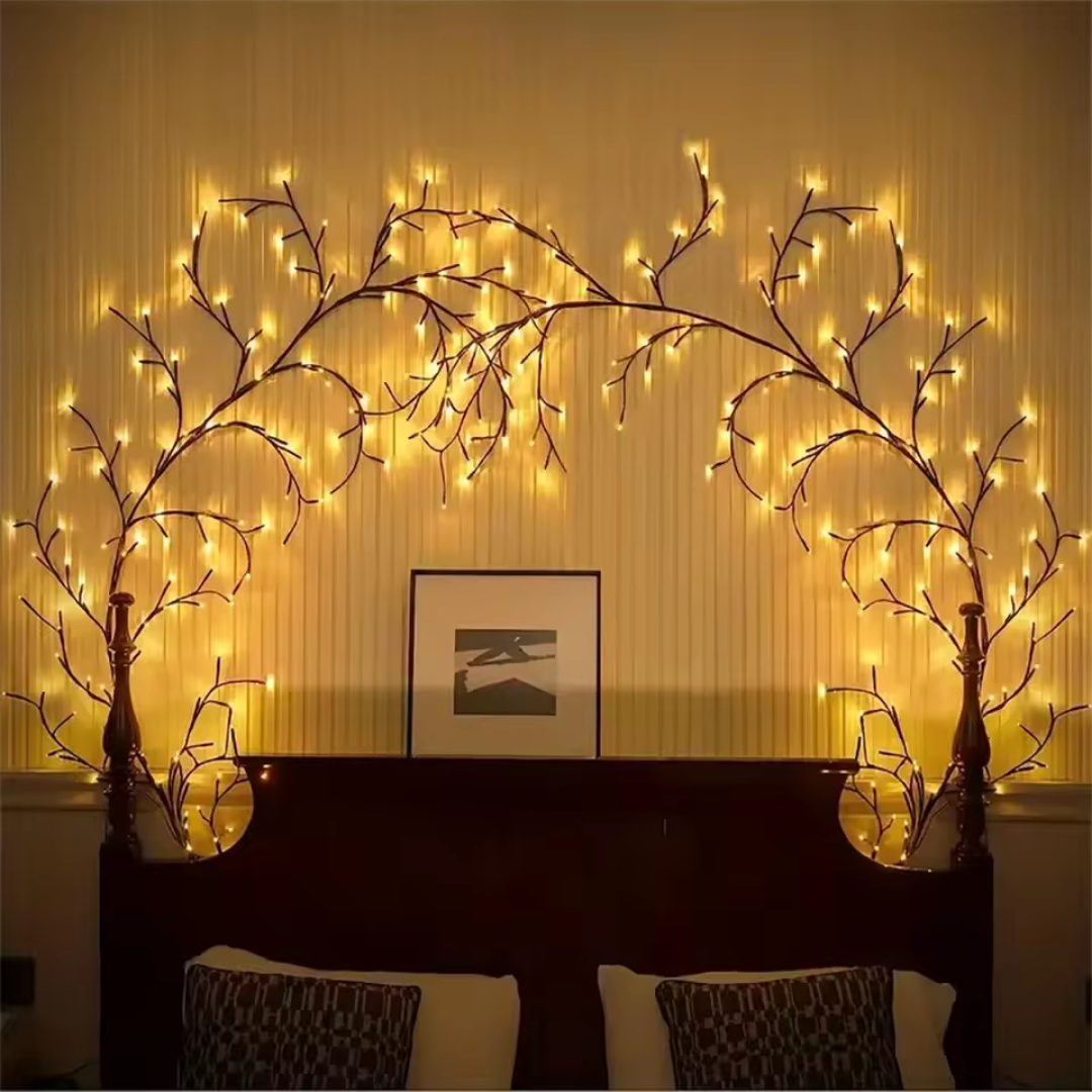 Verzauberte Weidenreben-Lichter