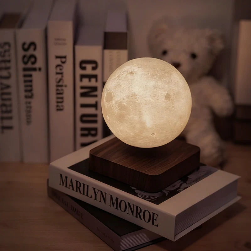 Schwebende Lampe mit magnetischer Levitation