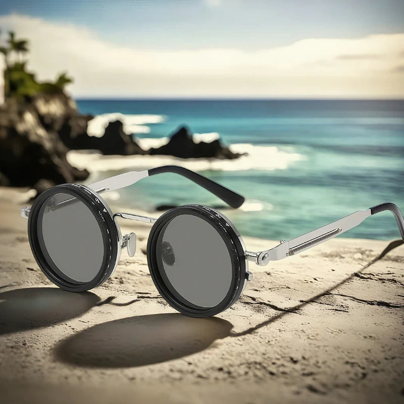 Sonnenbrille mit drehbarem ND-Filter
