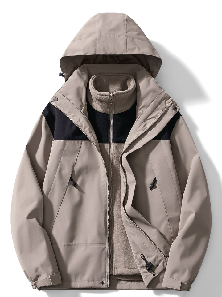 3-in-1 Outdoorjacke Damen Wasserdicht & Winddicht