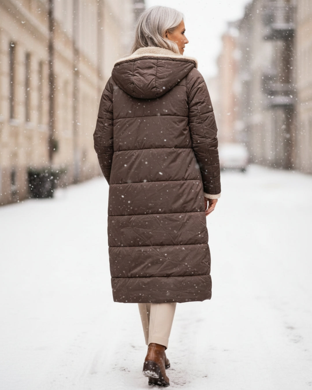 Warme Doppelseitige Winterjacke