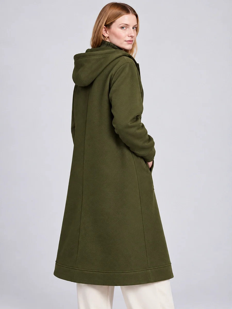 Longline Reißverschluss-Freizeitjacke für Alltags-Layering