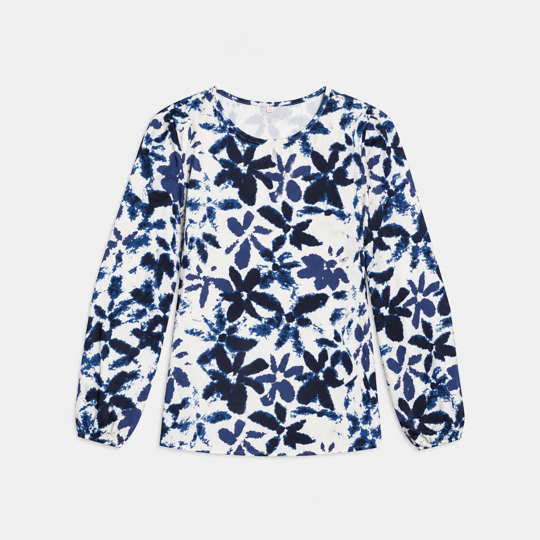 Bluse mit Blumenprint und langen Ärmeln