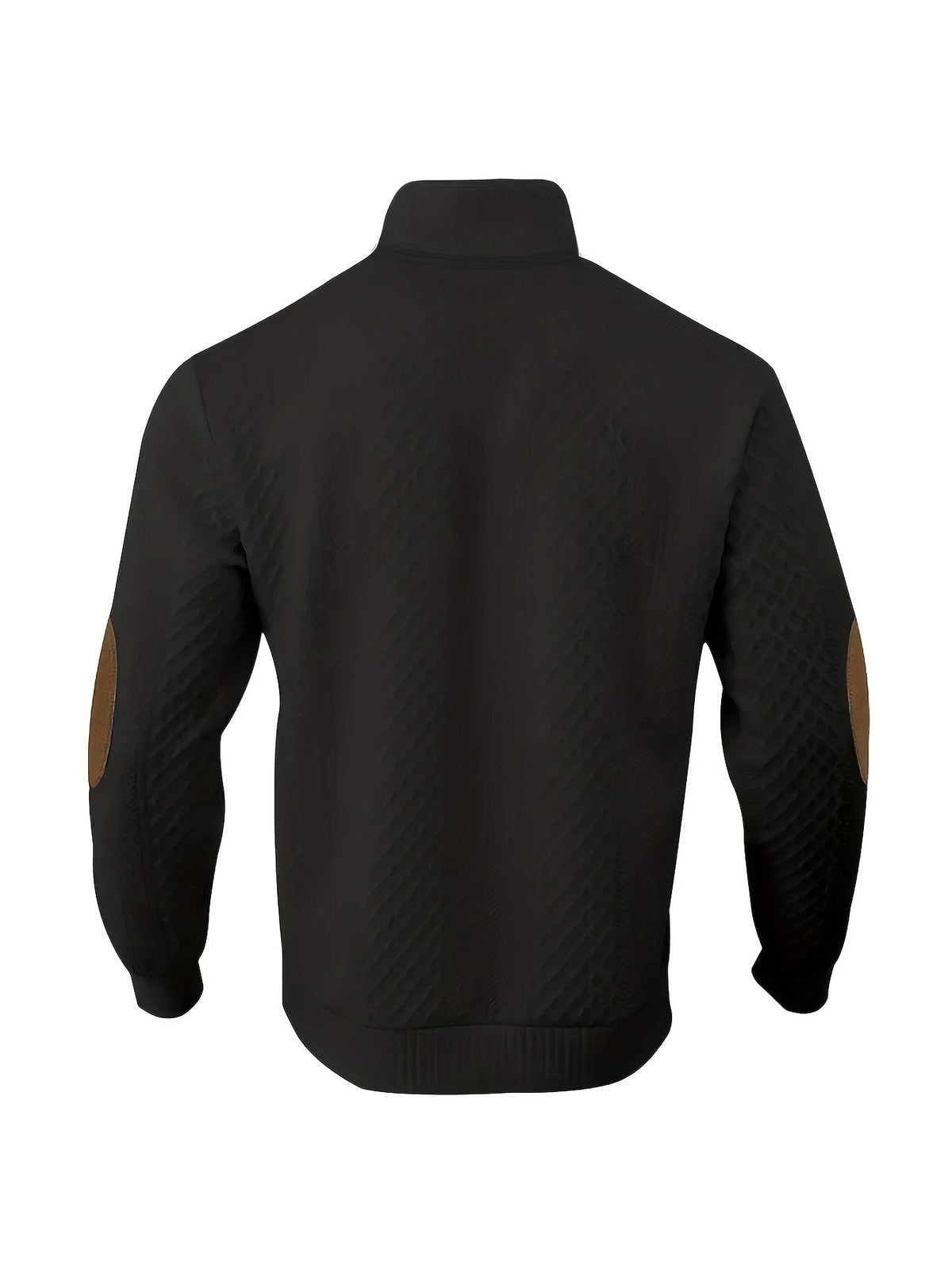 Strukturierter Pullover mit Stehkragen