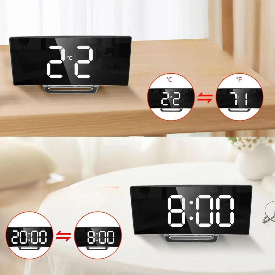 Camp Basel | Lumori Spiegelfinish-LED-Uhr