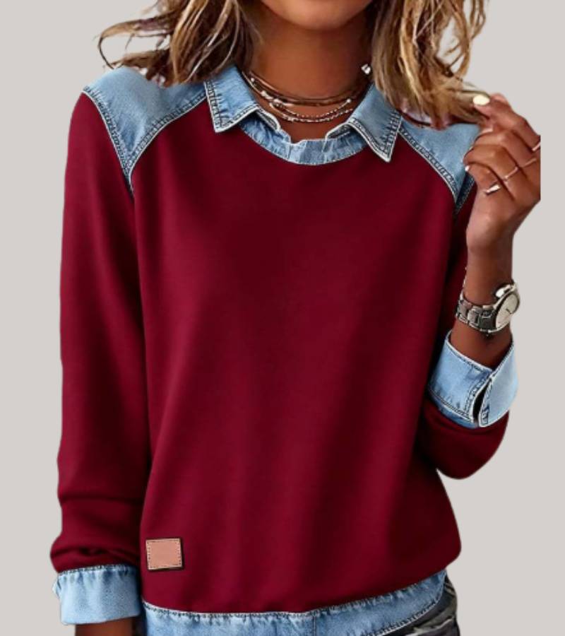 Komfortable Denim Sweatshirt