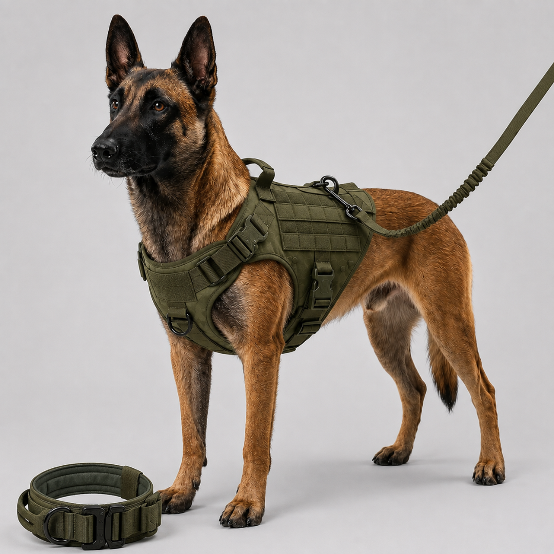 Camp Basel | Tacticanine Military-Style Tactical Dog Harness Set