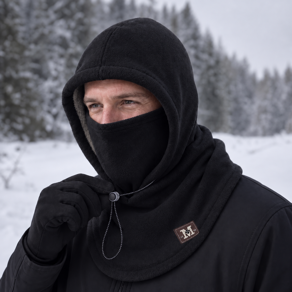 Fleece-gefütterte verstellbare Sturmhaube