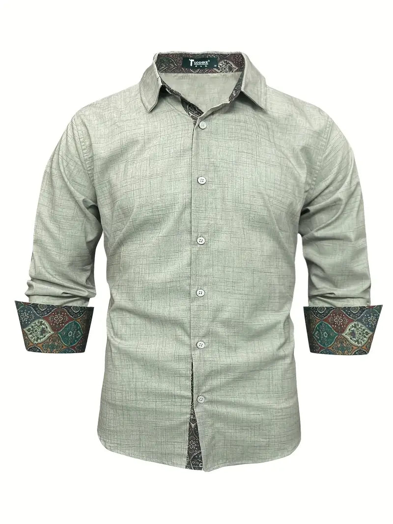 Theo Tailliertes Button-Up-Hemd