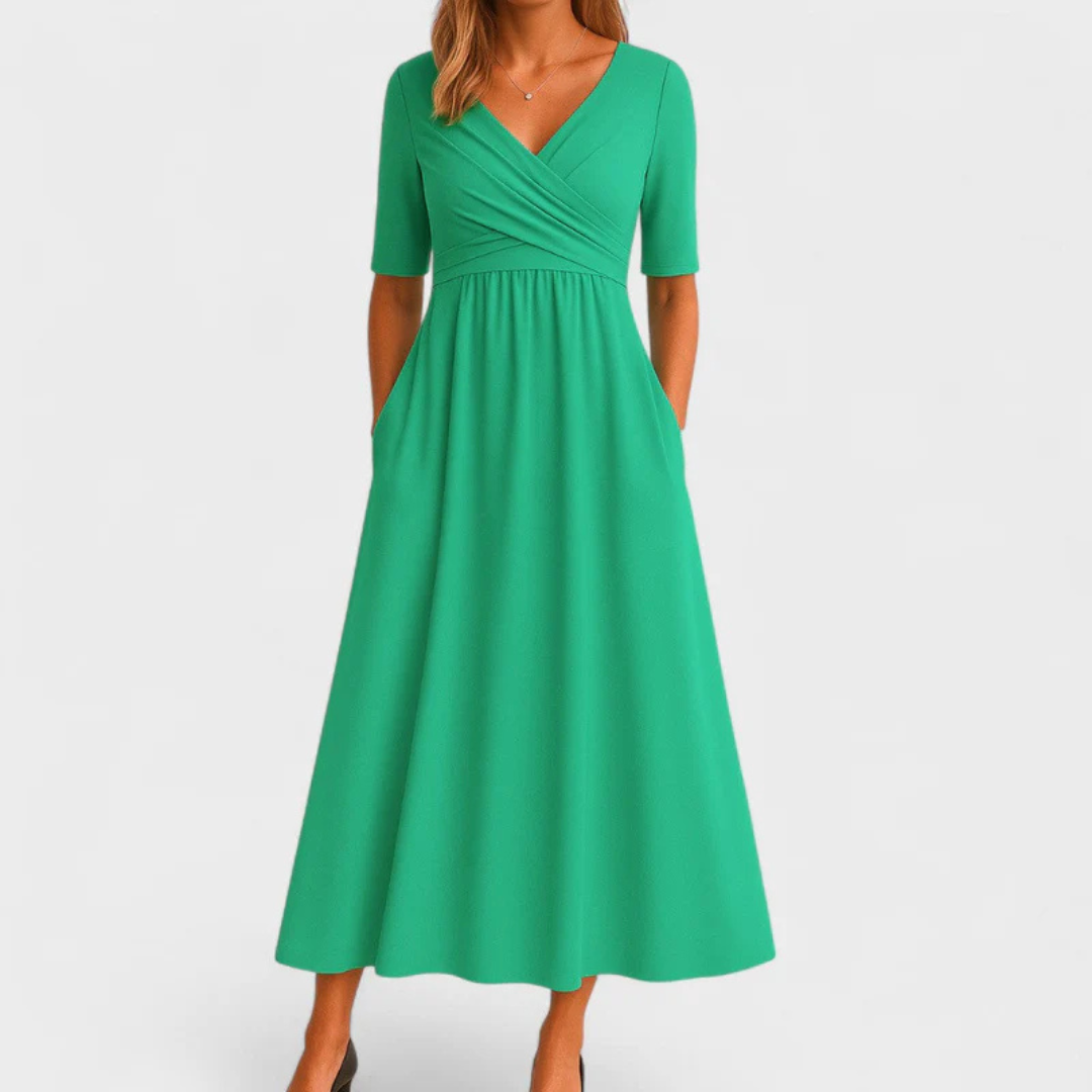 Elegantes Kleid mit Bauchkaschierung