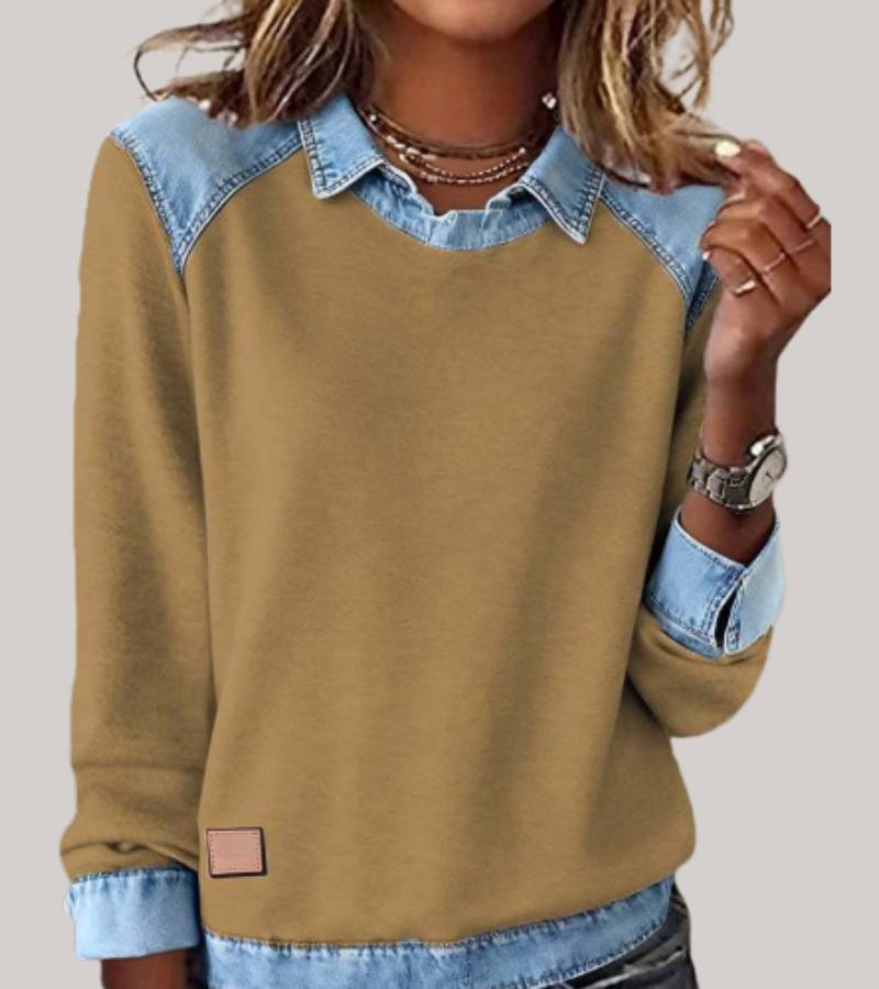 Komfortable Denim Sweatshirt