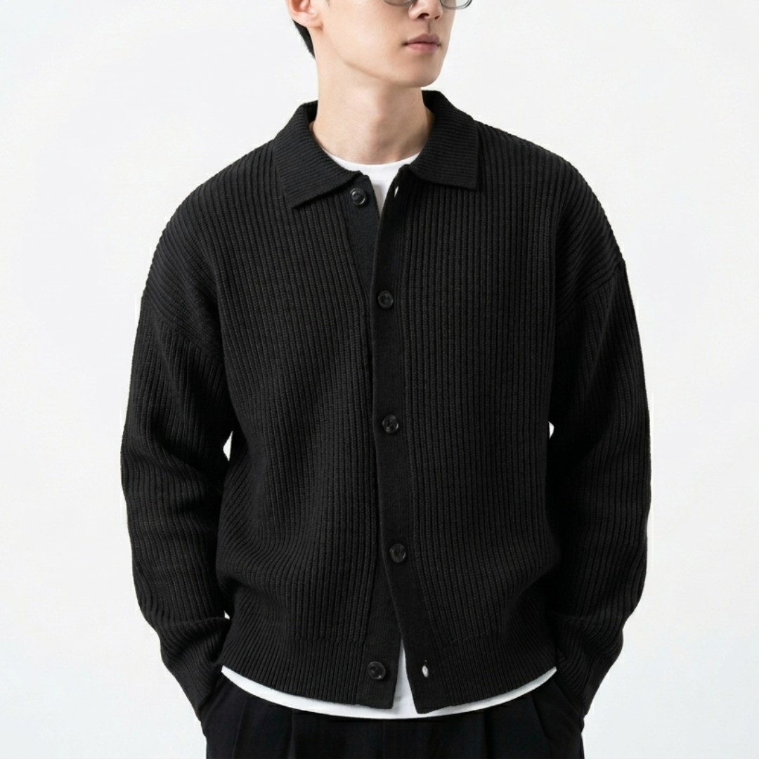 Camp Basel | Verdanox Schlanker Knopfcardigan