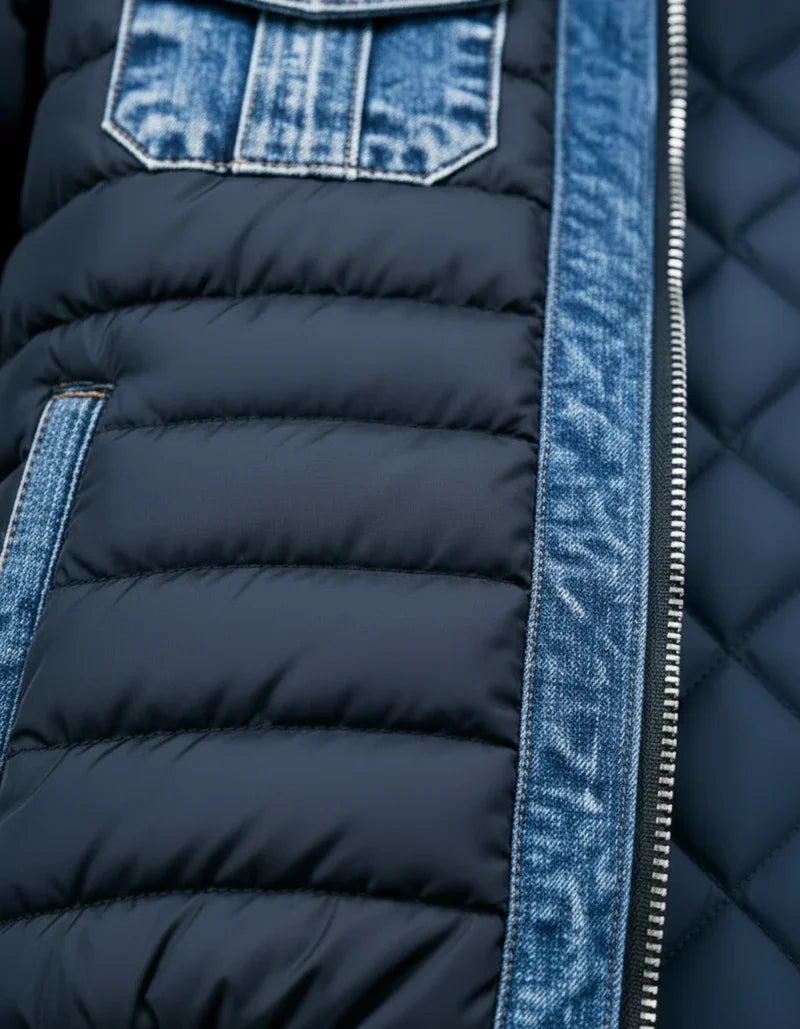 Thermo Denim-Hybridjacke