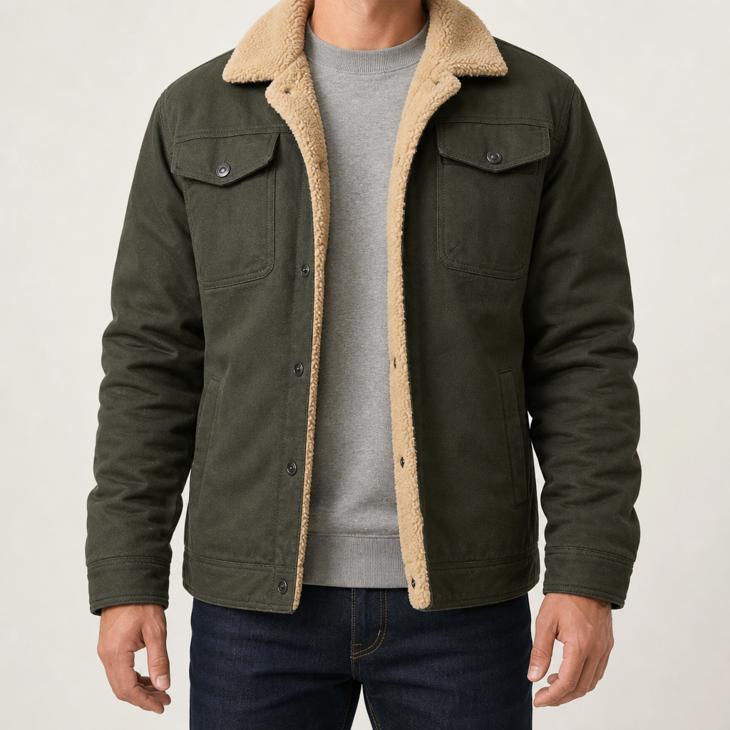 Verbier Sherpa-gefütterte Trucker Field Jacke