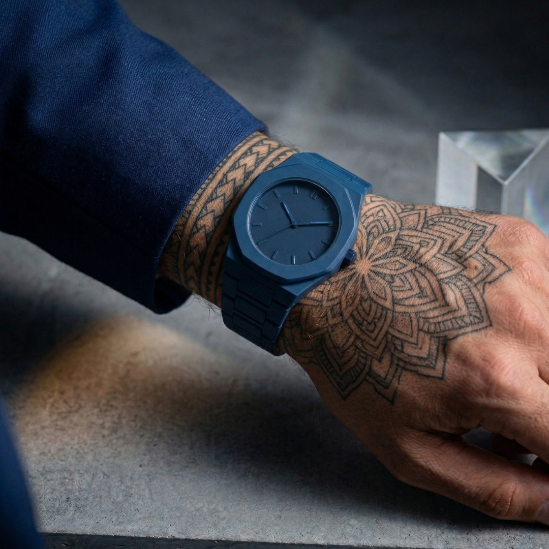 KRONOS Uhr – Polycarbonat-Edition Black