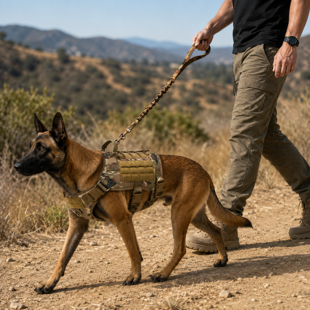 Camp Basel | Tacticanine Military-Style Tactical Dog Harness Set
