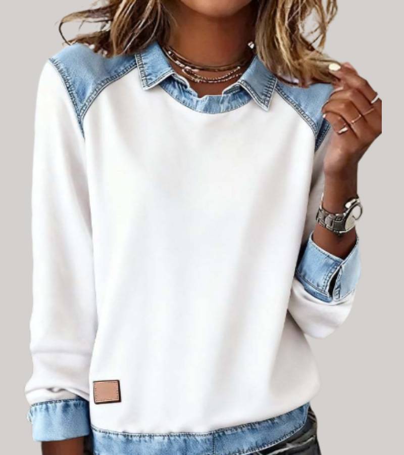 Komfortable Denim Sweatshirt
