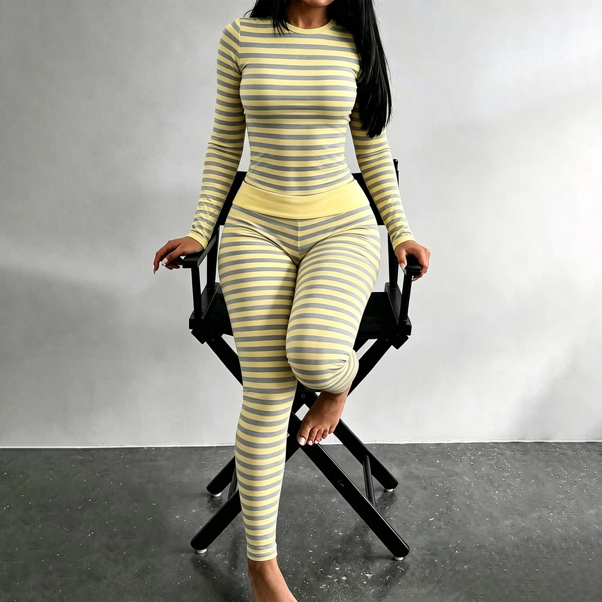Sofia Gestreiftes Fit Set