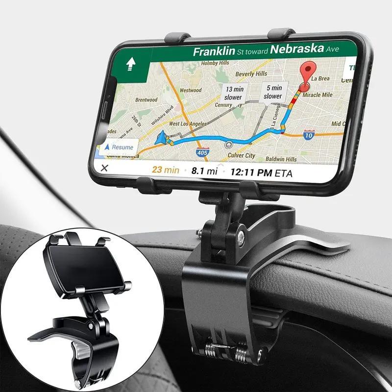 Multifunktionelle Telefonhalterung, 360° drehbar für das Auto