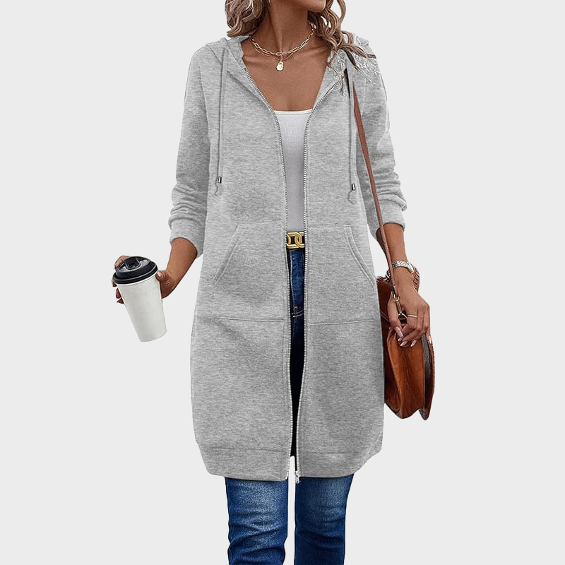 Damen Fleece-Hoodies mit Reißverschluss