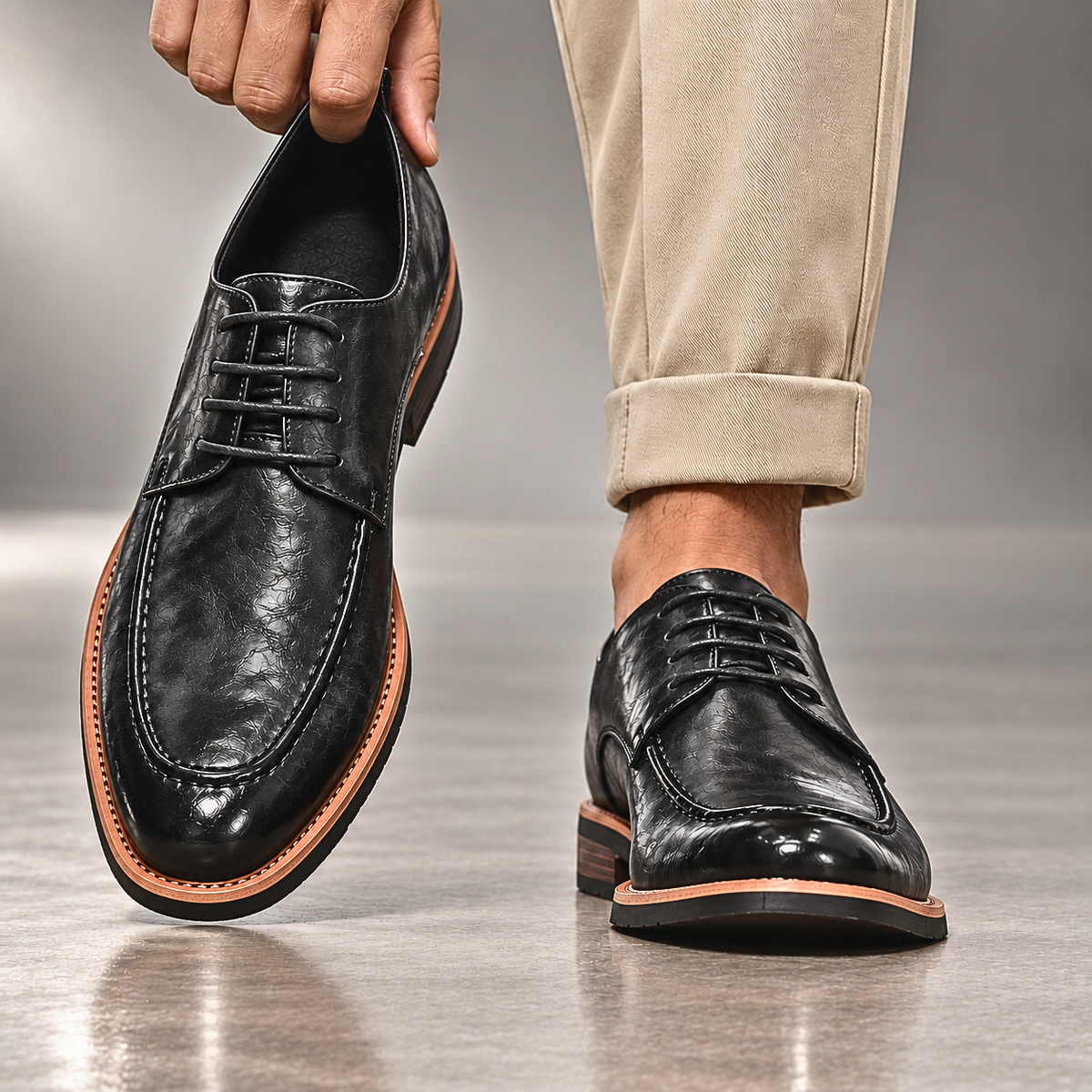 Dante Echte Leder Derby Schuhe