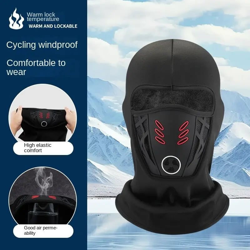 Skimaske Winter winddicht und warm 3D-Design atmungsaktive Kopftuch-Maske
