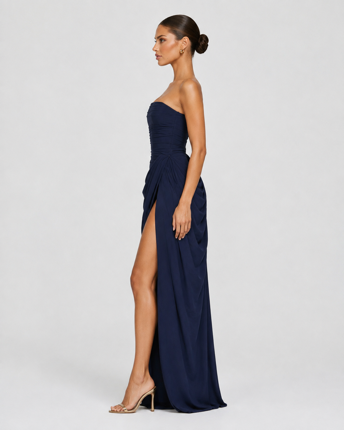 Drapiertes Abendkleid