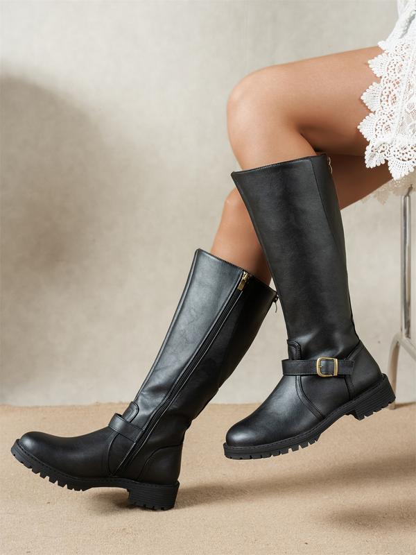 Bequeme Retro-Stiefeletten mit niedrigem Absatz