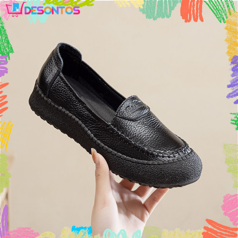 Schuhe mit weicher Sohle aus 100% echtem Rindsleder