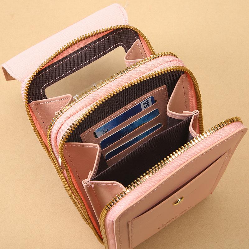 Touchscreen Crossbody Handy-Geldbörse mit Kartenfächern