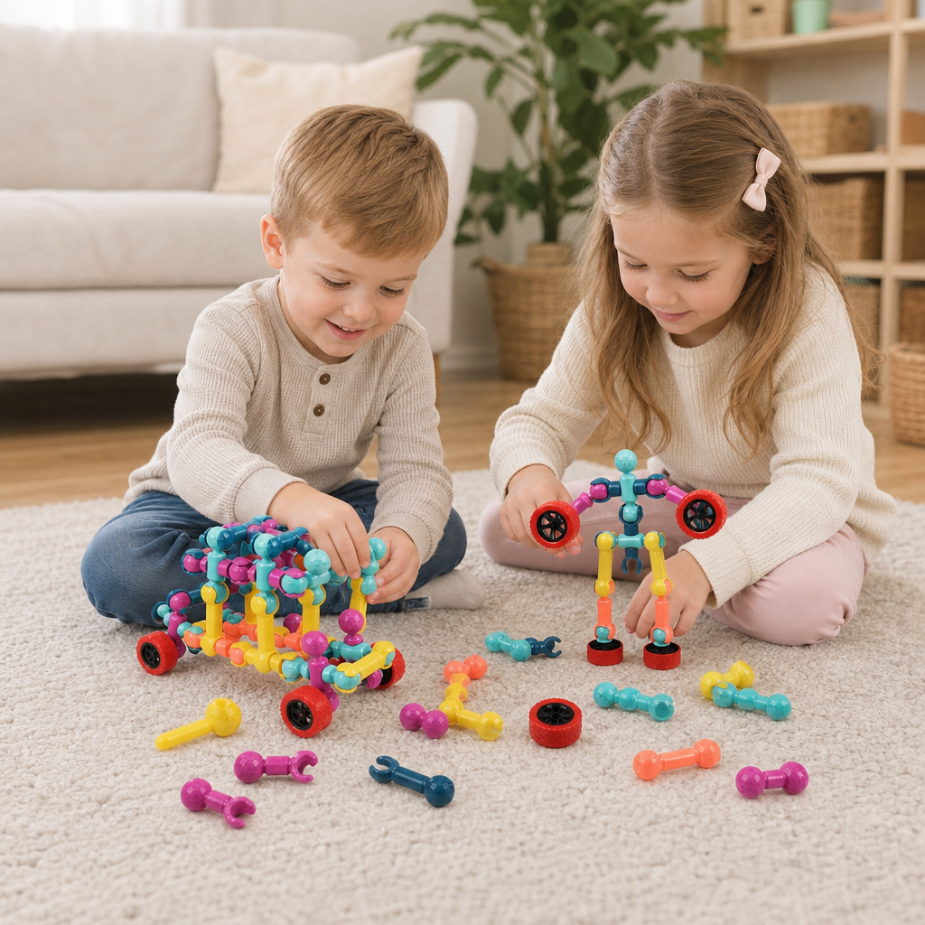 Pädagogisches DIY-Bauset mit beweglichen Gelenken