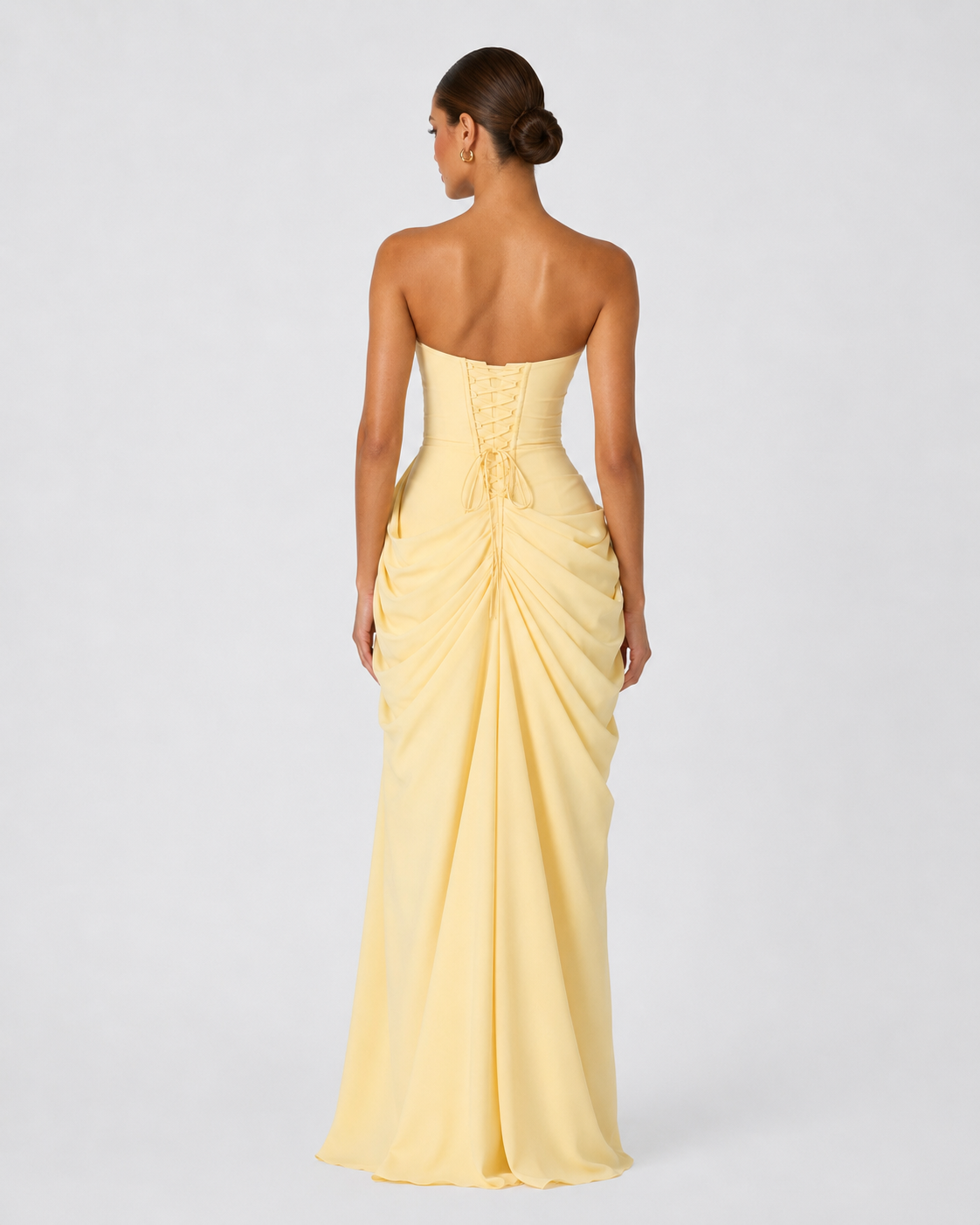 Drapiertes Abendkleid