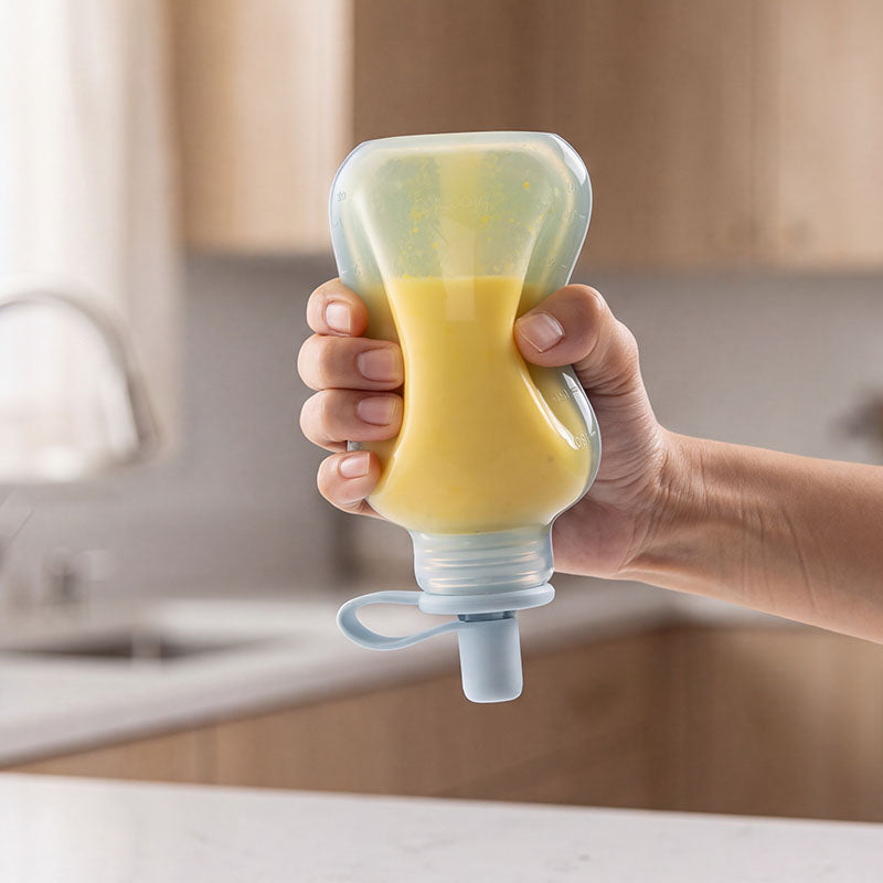 Kleckerfreies Baby-Nahrungsbeutel-Set