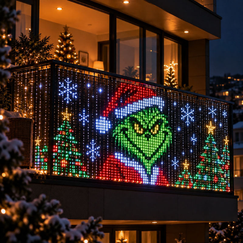 Baravon | Smartes RGBIC LED-Lichternetz für Bäume im Garten