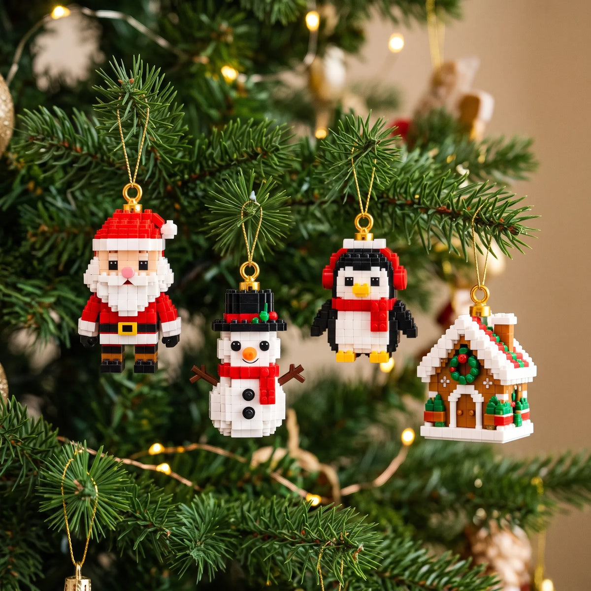 Baumzauber | 24-Tage-Adventskalender mit Mini-Weihnachtsbaumschmuck zum Selberbauen | 24 festliche Bausets mit Aufhängeschlaufen
