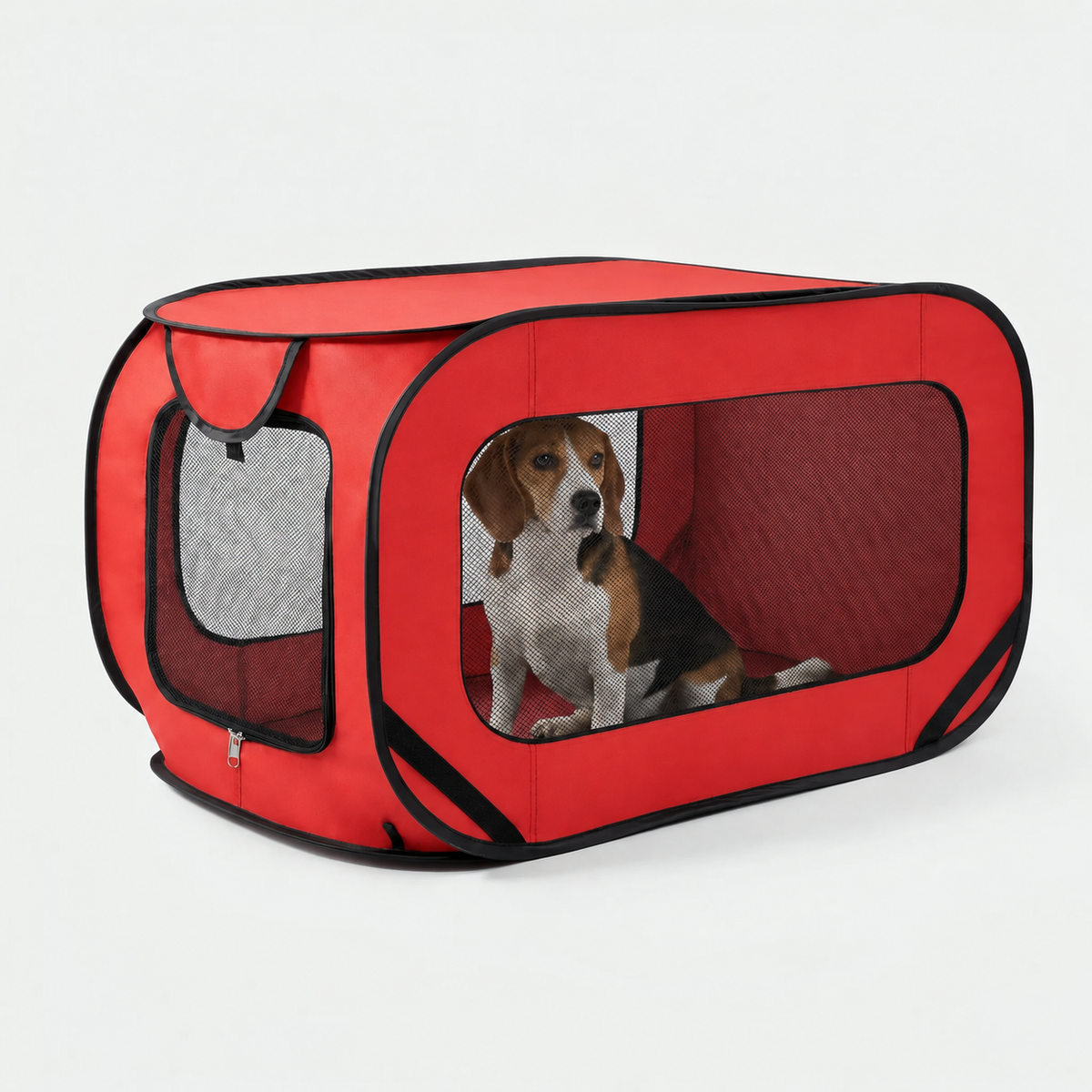 Camp Basel | Nestpop Klappbarer Tragbarer Haustierkäfig für Hunde und Katzen