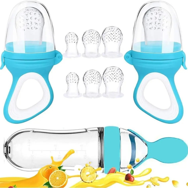 Baby-Fütterer mit Easy-Grip für frisches Obst und Zahnungshilfe