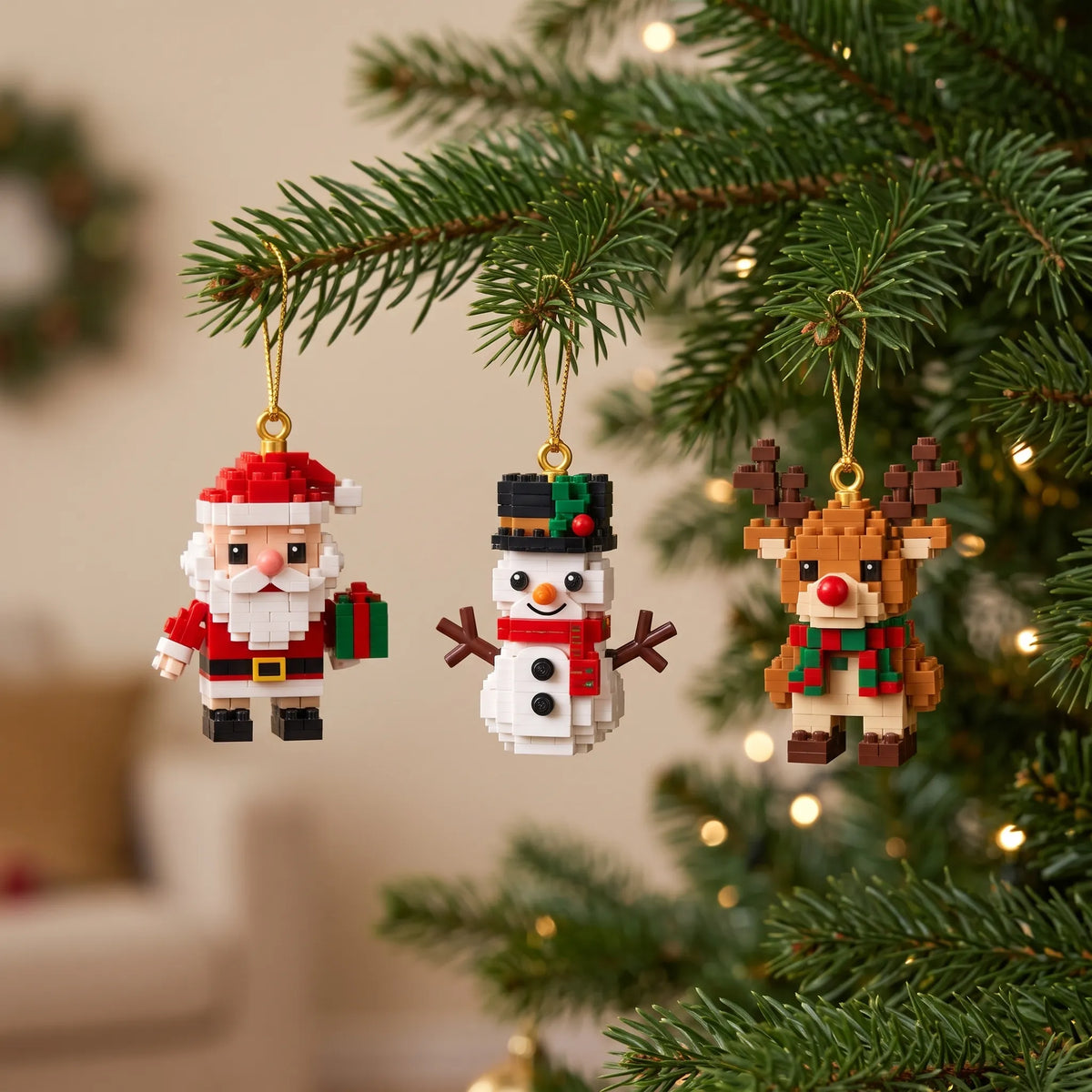 Brickfino | Selbstgebauter Christbaumschmuck als Baustein-Adventskalender
