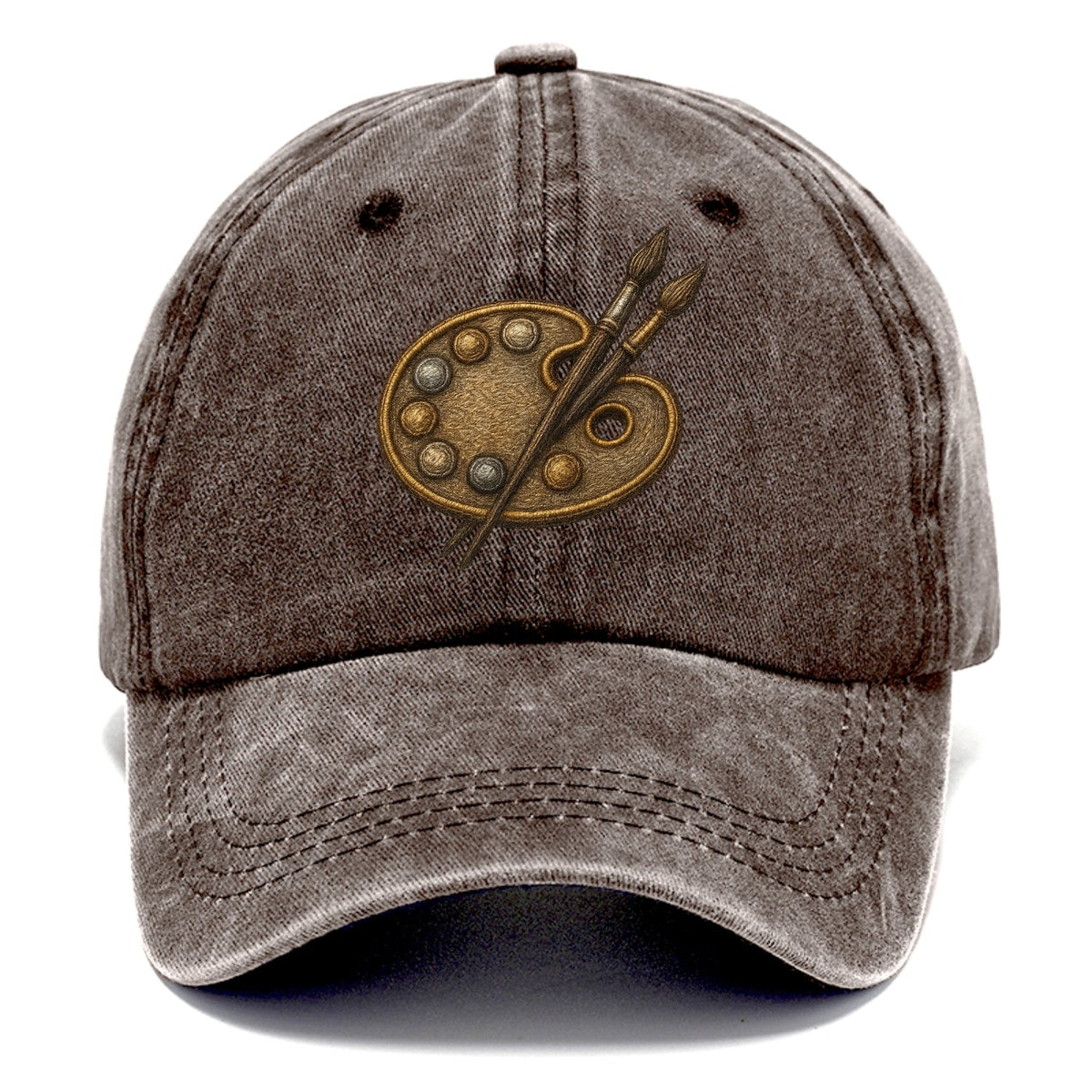 Künstlerpalette mit Pinseln - Maler-Emblem - Classic Cap