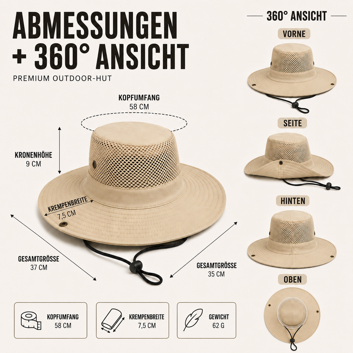 Camp Basel | Aerovent Breitrandiger Netzkappe