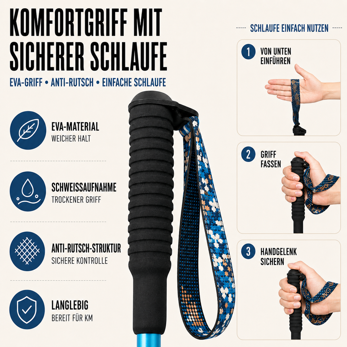 Camp Basel | AllumStride Ultraleichte Aluminium-Trekkingstöcke
