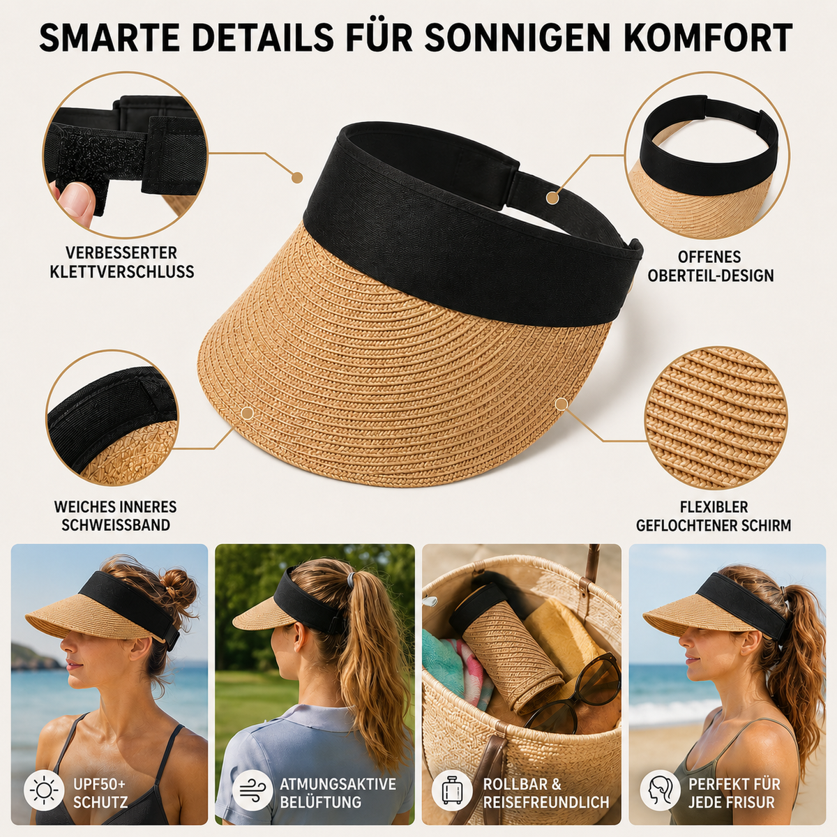 Camp Basel | Aviona Breite Krempe Sommeraccessoire