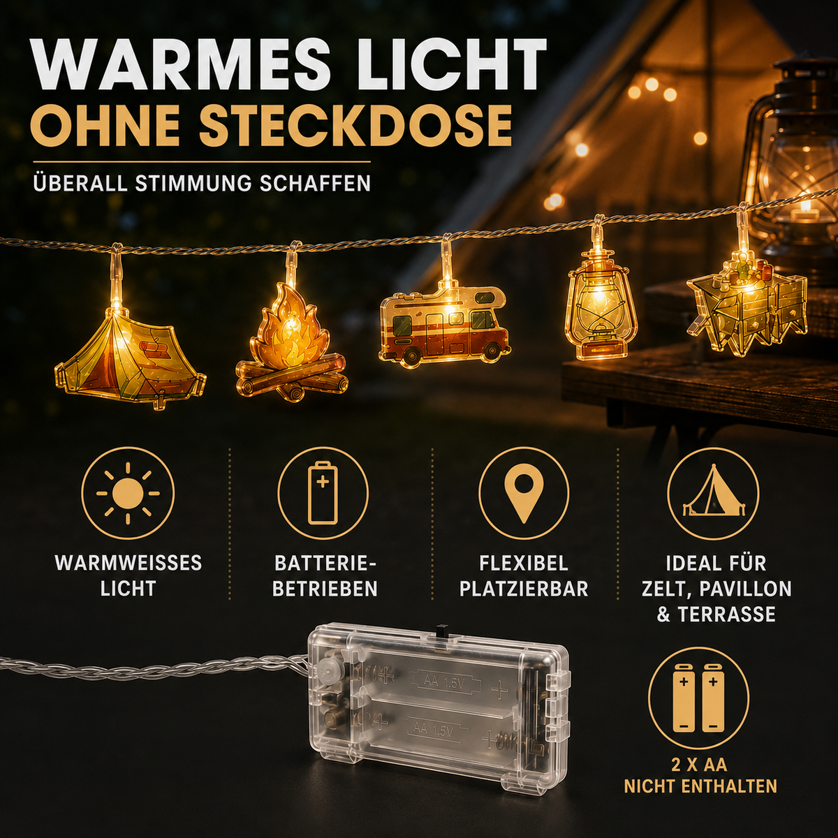 Camp Basel | CampGlow Lichterkette