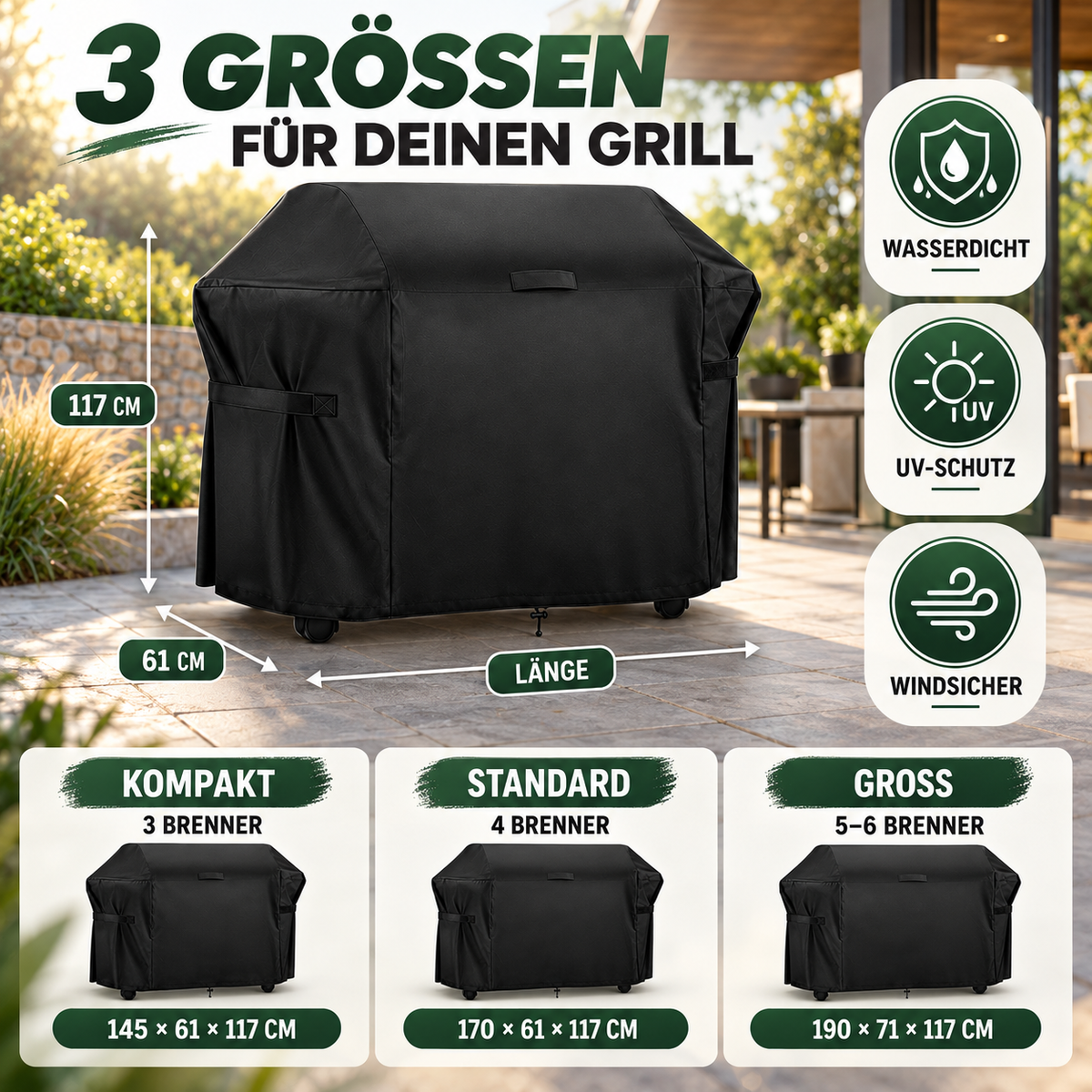 Camp Basel | Covara Robuste Grillabdeckung